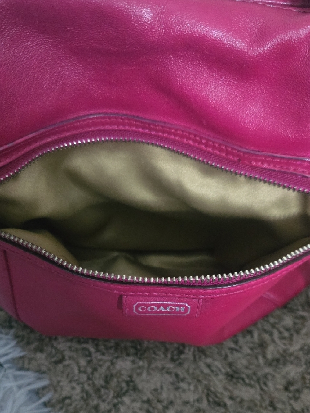 Coach Madison Sophia Pink Smooth Leather Large Tote W/ Silver Hardware (V-G)💕🩶 - Picture 10 of 13